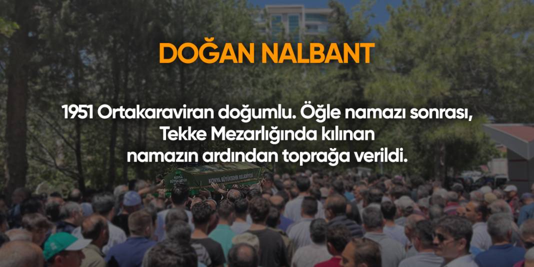 Konya'da bugün vefat edenler | 17 Aralık 2024 15